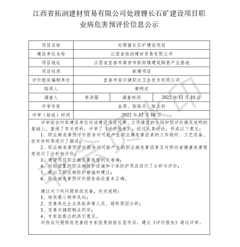 江西省拓潤建材貿易有限公司-處理鋰長石礦建設項目---職業(yè)病危害預評價信息公示.jpg